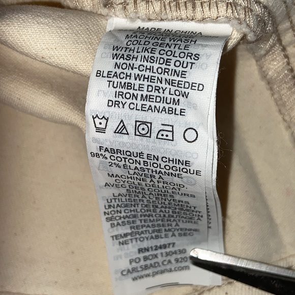 prAna NWT Size 8 Cream Broadway Organic Cotton Casual Pencil Skirt 3088 - Picture 8 of 13